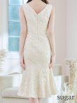 画像12: Lサイズあり【DEA.by ROBE de FLEURS/ディアバイローブドフルール】ケミカルレース/ マーメード/ ミディアム丈/ ワンピース/ キャバドレス[OF2] (12)