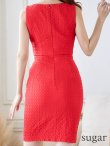 画像23: XS-Lサイズあり☆【DEA. by ROBE de FLEURS/ディアバイローブドフルール】ジップ/ ZIP/ ワッフル/ ノースリーブ/ タイト/ ミディアム丈/ キャバドレス[OF2] (23)