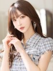 画像6: XS-Lサイズあり【DEA. by ROBE de FLEURS/ディアバイローブドフルール】ジッパー/ 襟付き/ 半袖/ 袖あり/ スプリングツイード/ タイト/ ミニドレス/ キャバドレス[OF2] (6)