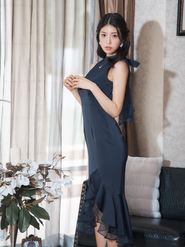 ネイビー モデル:阿部なつき 身長:160cm 着用サイズ:Sサイズ