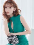 画像9: XS-Lサイズあり【DEA. by ROBE de FLEURS/ディアバイローブドフルール】ベルト/ ジップ/ ノースリーブ/ タイト/ 膝丈/ ミディアムドレス/ キャバドレス[OF2] (9)
