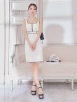 画像6: 門りょうちゃん着用 XS-Lサイズあり【DEA. by ROBE de FLEURS/ディアバイローブドフルール】 ジップ/ シンプル/ ワンカラー/ノースリーブ/ タイト/ ミディアムドレス/ キャバドレス[OF2] (6)