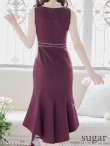 画像9: Lサイズあり【DEA.by ROBE de FLEURS/ディアバイローブドフルール】アシンメトリー裾/ フロントジッパー/ ノースリーブ/ ミディアム丈/ ミモレ丈/ ミディアムドレス/ キャバドレス[OF2] (9)