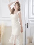 画像14: Lサイズあり【DEA. by ROBE de FLEURS/ディアバイローブドフルール】マーメイド/ サテン/ ノースリーブ/ チェック柄/ ワンピース/ ミモレ丈/ マキシ丈/ ミディアムドレス/ キャバドレス[OF2] (14)