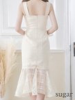 画像17: Lサイズあり【DEA. by ROBE de FLEURS/ディアバイローブドフルール】マーメイド/ サテン/ ノースリーブ/ チェック柄/ ワンピース/ ミモレ丈/ マキシ丈/ ミディアムドレス/ キャバドレス[OF2] (17)