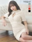 画像19: Lサイズあり【DEA. by ROBE de FLEURS/ディアバイローブドフルール】ベルト/ ジッパー/ 袖付き/ 半袖/ シンプル/ レディ/ ワンピース/ ミモレ丈/ マキシ丈/ ミディアムドレス/ キャバドレス[OF2] (19)