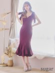 画像31: Lサイズあり【DEA. by ROBE de FLEURS/ディアバイローブドフルール】ショルダーリボン/ マーメイド/ ノースリーブ/ ワンカラー/ ミモレ丈/ ミディアムドレス/ キャバドレス[OF2] (31)