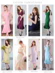 画像50: Lサイズあり【DEA. by ROBE de FLEURS/ディアバイローブドフルール】ショルダーリボン/ マーメイド/ ノースリーブ/ ワンカラー/ ミモレ丈/ ミディアムドレス/ キャバドレス[OF2] (50)