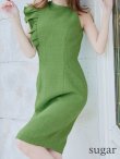 画像13: Lサイズあり【DEA.by ROBE de FLEURS/ディアバイローブドフルール】スプリングツイード/ アシンメトリー/ フリル/ ワンカラー/ ミニドレス/ キャバドレス[OF2] (13)