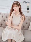 画像13: Lサイズあり【DEA. by ROBE de FLEURS/ディアバイローブドフルール】ワンカラー/ ノースリーブ/ ベルト付き/ プリーツ/ フレア/ ワンピース/ ミニドレス/ キャバドレス[OF2] (13)