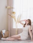 画像5: Lサイズあり【DEA.by ROBE de FLEURS/ディアバイローブドフルール】スカーフリボン/ ケミカルレース/ シンプル/ ワンカラー/ タイト/ ミニドレス/ キャバドレス[OF2] (5)