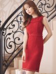 画像5: Lサイズあり【DEA.by ROBE de FLEURS/ディアバイローブドフルール】シンプル/ ツイード/ ゴールドチェーン/ ノースリーブ/ ワンカラー/ タイト/ ミニドレス/ キャバドレス[OF2] (5)