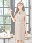 画像5: Lサイズあり【DEA.by ROBE de FLEURS/ディアバイローブドフルール】ツイード/ チェック/ ジップ/ 谷間魅せ/ タイト/ ミニドレス/ キャバドレス[OF2] (5)