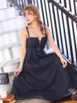 画像21: Lサイズあり【DEA. by ROBE de FLEURS/ディアバイローブドフルール】フロントジッパー/ チュール/ キャミソール/ Aライン/ フレア/ ミモレ丈/ ミディアム丈/ ワンピース/ ミディアムドレス/ キャバドレス[OF2] (21)