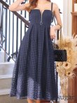 画像27: Lサイズあり【DEA. by ROBE de FLEURS/ディアバイローブドフルール】フロントジッパー/ チュール/ キャミソール/ Aライン/ フレア/ ミモレ丈/ ミディアム丈/ ワンピース/ ミディアムドレス/ キャバドレス[OF2] (27)