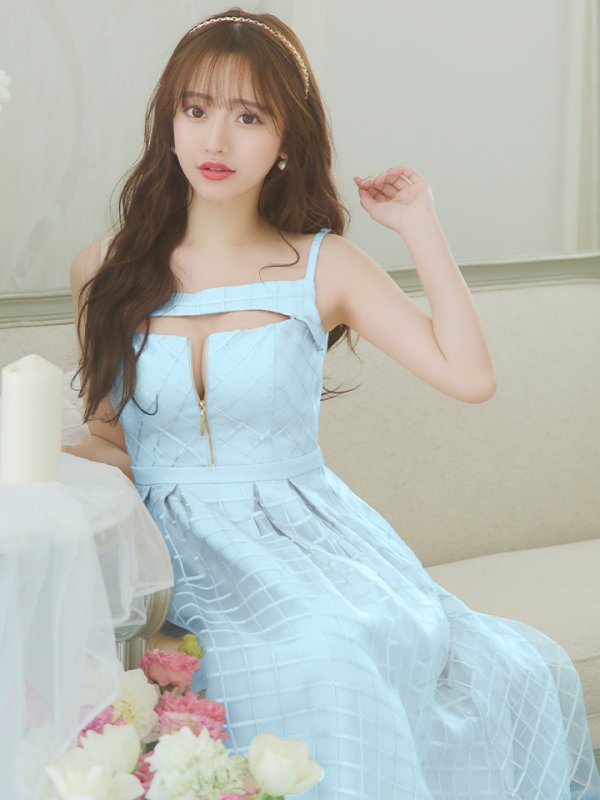 ブルー モデル:羽澄まり 身長:158cm 着用サイズ:Sサイズ