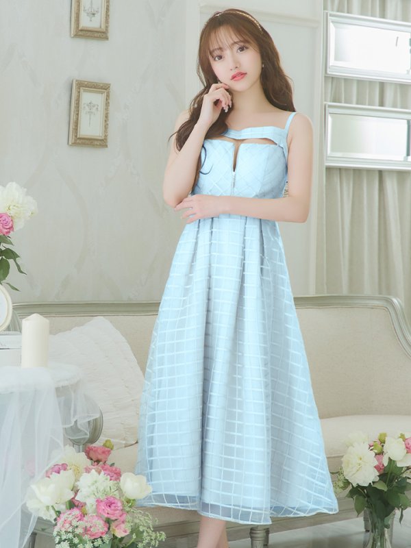 ブルー モデル:羽澄まり 身長:158cm 着用サイズ:Sサイズ