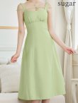 画像8: Lサイズあり【DEA.by ROBE de FLEURS/ディアバイローブドフルール】サマーツイード/ ノースリーブ/ シンプル/ ワンカラー/ ミモレ丈/ Aライン/ ミディアムドレス/ キャバドレス[OF2] (8)