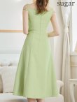 画像9: Lサイズあり【DEA.by ROBE de FLEURS/ディアバイローブドフルール】サマーツイード/ ノースリーブ/ シンプル/ ワンカラー/ ミモレ丈/ Aライン/ ミディアムドレス/ キャバドレス[OF2] (9)