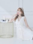 画像5: Lサイズあり【DEA. by ROBE de FLEURS/ディアバイローブドフルール】トレンチ/ ツイード/ ノースリーブ/ 膝丈/ Aライン/ フレア/ ワンピース/ ミディアムドレス/ キャバドレス[OF2] (5)