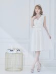 画像6: Lサイズあり【DEA. by ROBE de FLEURS/ディアバイローブドフルール】トレンチ/ ツイード/ ノースリーブ/ 膝丈/ Aライン/ フレア/ ワンピース/ ミディアムドレス/ キャバドレス[OF2] (6)