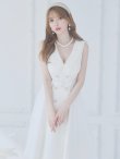 画像9: Lサイズあり【DEA. by ROBE de FLEURS/ディアバイローブドフルール】トレンチ/ ツイード/ ノースリーブ/ 膝丈/ Aライン/ フレア/ ワンピース/ ミディアムドレス/ キャバドレス[OF2] (9)