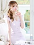 画像10: Lサイズあり【DEA. by ROBE de FLEURS/ディアバイローブドフルール】肩フリル/ ダブルボタン/ スリット/ ミモレ丈/ ミディアムドレス/ キャバドレス[OF2] (10)