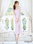 画像15: Lサイズあり【DEA. by ROBE de FLEURS/ディアバイローブドフルール】肩フリル/ ダブルボタン/ スリット/ ミモレ丈/ ミディアムドレス/ キャバドレス[OF2] (15)
