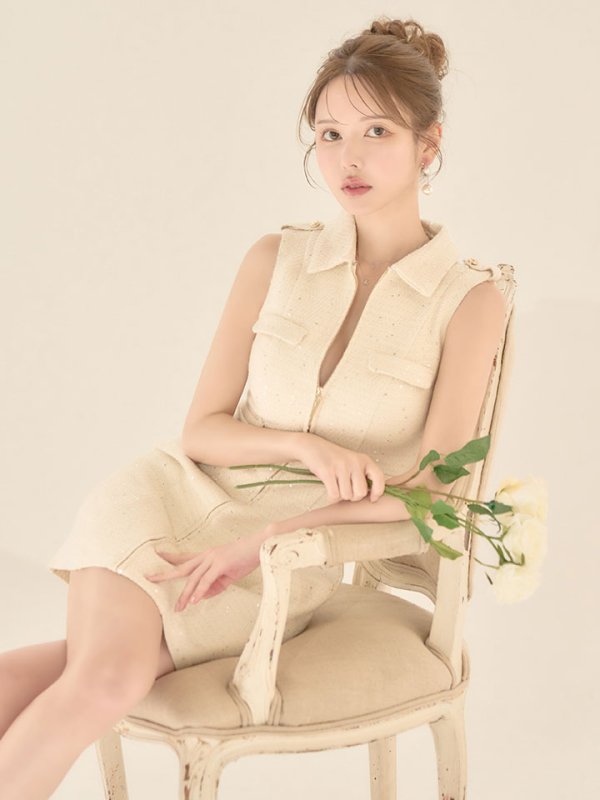 アイボリー モデル：ゆめ　身長：160cm　着用サイズ：Sサイズ