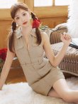 ベージュ モデル：明日花キララ　身長：162cm 着用サイズ：Sサイズ