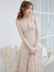 画像3: Lサイズあり【DEA.by ROBE de FLEURS/ディアバイローブドフルール】バストシッパー/ ノースリーブ/ 刺繍レース/ フレア/ ワンピース/ ロングドレス/ キャバドレス long[OF2] (3)