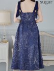 画像22: Lサイズあり【DEA.by ROBE de FLEURS/ディアバイローブドフルール】ジャガード/ フレア/ サテンリボン/ ミモレ丈/ ミディアムドレス/ キャバドレス[OF2] (22)