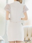 画像9: XSサイズあり【DEA. by ROBE de FLEURS/ディアバイローブドフルール】セットアップ/ ファー/ ベルベット/ 半袖/ タイト/ ミニドレス/ キャバドレス[OF2] (9)