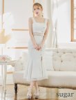 画像7: 再入荷！【DEA.by ROBE de FLEURS/ディアバイローブドフルール】スプリングツイード/ ノースリーブ/ セットアップ/ レース/ ミモレ丈/ Aライン/ ミディアムドレス/ キャバドレス[OF2] (7)