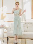 画像15: 再入荷！【DEA.by ROBE de FLEURS/ディアバイローブドフルール】スプリングツイード/ ノースリーブ/ セットアップ/ レース/ ミモレ丈/ Aライン/ ミディアムドレス/ キャバドレス[OF2] (15)