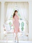 画像3: Lサイズあり【DEA. by ROBE de FLEURS/ディアバイローブドフルール】デコルテシアー/ チェック/ マーメイド/ ミディアムドレス/ キャバドレス[OF2] (3)
