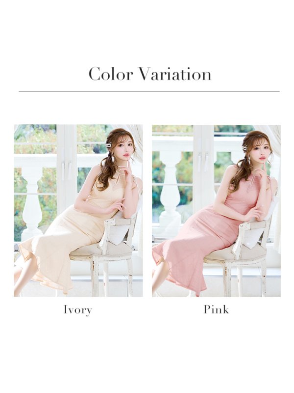 画像26: Lサイズあり【DEA./ディア】デコルテシアー/ チェック/ マーメイド/ ミディアムドレス/ キャバドレス【OF08】 (26)