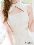 画像31: XS-Lサイズあり【DEA. by ROBE de FLEURS/ディアバイローブドフルール】バストオープンカット/ ウエストスリット/ チェック/ フレア/ ロング/ ミディアムドレス/ キャバドレス[OF2] (31)