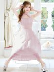 画像16: XS-Lサイズあり【DEA. by ROBE de FLEURS/ディアバイローブドフルール】バストオープンカット/ ウエストスリット/ チェック/ フレア/ ロング/ ミディアムドレス/ キャバドレス[OF2] (16)