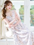 画像11: Lサイズあり【DEA. by ROBE de FLEURS/ディアバイローブドフルール】ジャガード/ バストジッパー/ フレア/ ロング/ ミディアムドレス/ キャバドレス[OF2] (11)