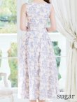 画像14: Lサイズあり【DEA. by ROBE de FLEURS/ディアバイローブドフルール】ジャガード/ バストジッパー/ フレア/ ロング/ ミディアムドレス/ キャバドレス[OF2] (14)
