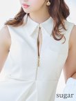 画像10: Lサイズあり【DEA.by ROBE de FLEURS/ディアバイローブドフルール】センタージップ/ シンプル/ ノースリーブ/ レディ/ フレア/ ミニドレス/ キャバドレス[OF2] (10)