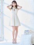 画像5: Lサイズあり【DEA.by ROBE de FLEURS/ディアバイローブドフルール】センタージップ/ シンプル/ ノースリーブ/ レディ/ フレア/ ミニドレス/ キャバドレス[OF2] (5)