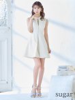 画像7: Lサイズあり【DEA.by ROBE de FLEURS/ディアバイローブドフルール】センタージップ/ シンプル/ ノースリーブ/ レディ/ フレア/ ミニドレス/ キャバドレス[OF2] (7)