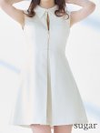 画像8: Lサイズあり【DEA.by ROBE de FLEURS/ディアバイローブドフルール】センタージップ/ シンプル/ ノースリーブ/ レディ/ フレア/ ミニドレス/ キャバドレス[OF2] (8)