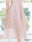 画像36: XS-Lサイズあり【DEA. by ROBE de FLEURS/ディアバイローブドフルール】肩リボン/ チェック柄/ オーガンジー/ フレア/ ロング/ キャミ/ ミディアムドレス/ キャバドレス[OF2] (36)
