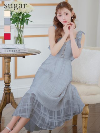 ROBE de FLEURS チェック柄 スカートセットアップ 予約商品【8月中旬入荷予定】【ROBEdeFLEURS/ローブドフルール