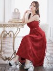 画像17: Lサイズあり【DEA.by ROBE de FLEURS/ディアバイローブドフルール】チュールチェック/ ベルトデザイン/ キャミ/ フレア/ ミモレ丈/ ミディアムドレス/ キャバドレス[OF2] (17)