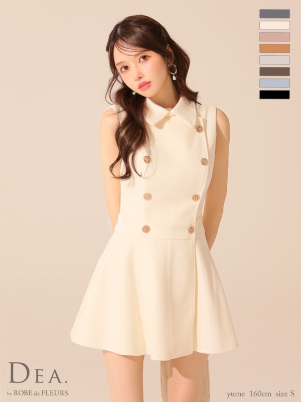 ホワイト モデル:ゆめ 身長:160cm 着用サイズ:Sサイズ