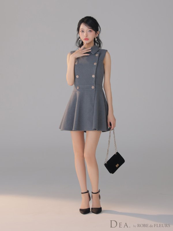 グレー  モデル:まおちゃる 身長:158cm 着用サイズ:Sサイズ